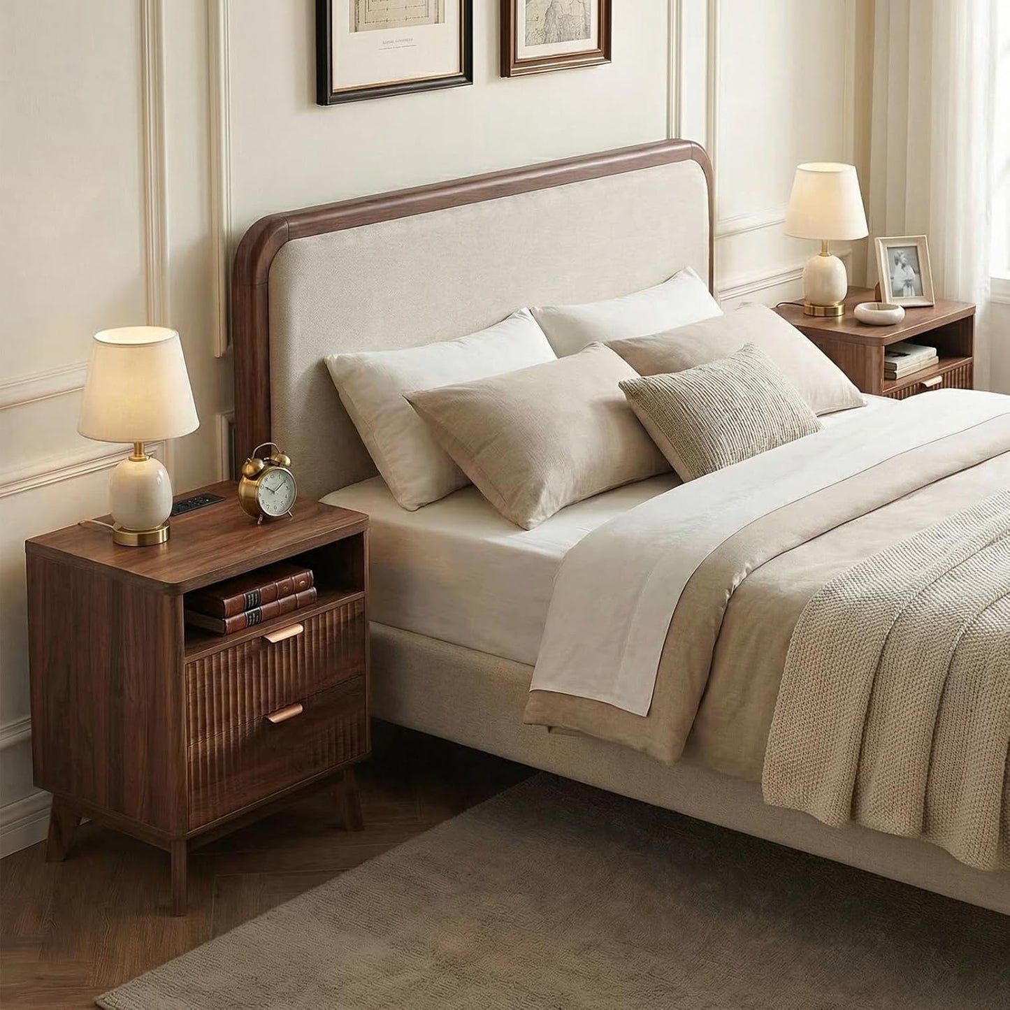 Artisan Fluted Charging Nightstand