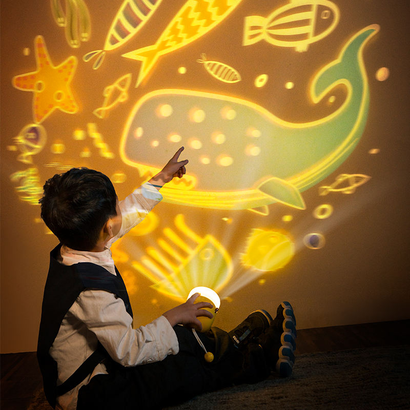 Multifunctional Spaceship Clock Projection Lamp