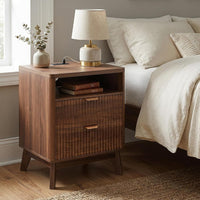 Artisan Fluted Charging Nightstand