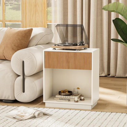 Architectural Fluted Nightstand Pair