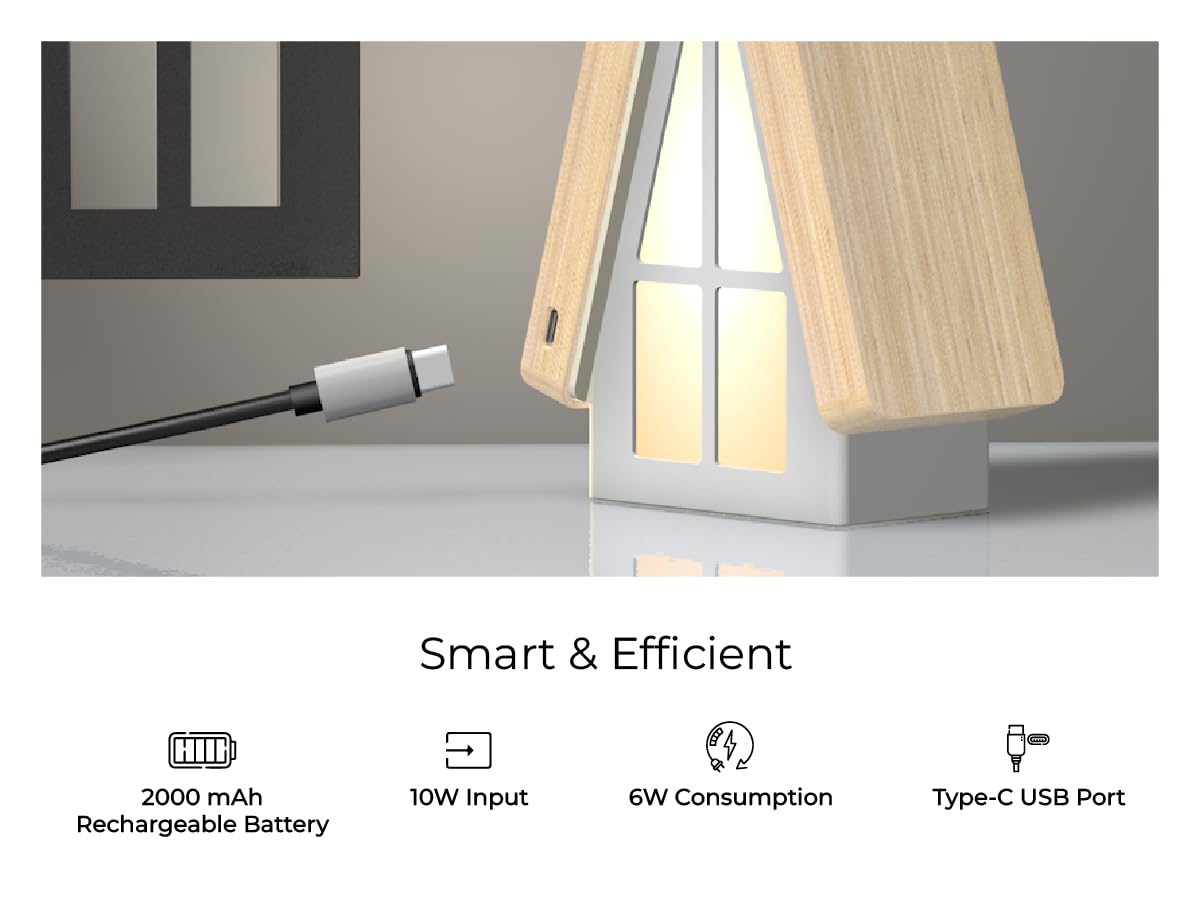House-Shaped Foldable Table Lamp